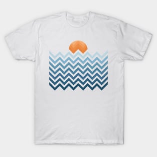 Sunset And Waves T-Shirt